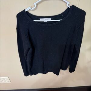 LOFT Classic Black Crew Neck Sweater